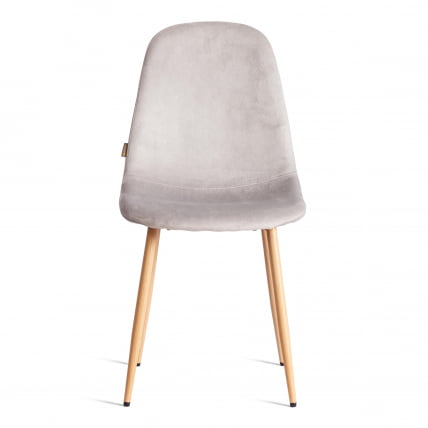 Стул BREEZE (mod. JSC-58) Велюр/металл , 44 х 53 х 86 см, Light grey (светло-серый) HLR14 / натуральный_4