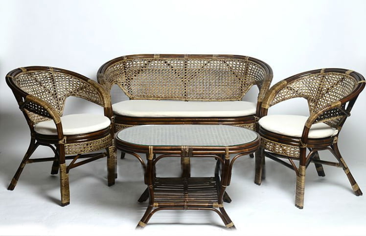 Комплект Пеланги с 2х местным диваном, подушки на молнии Pelangi 02/15-5 венге_0