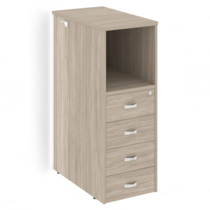 Тумба с подсветкой 4 ящика завершающая, правая ONIX O.R-TV-4.S(R) Дуб Аттик_0