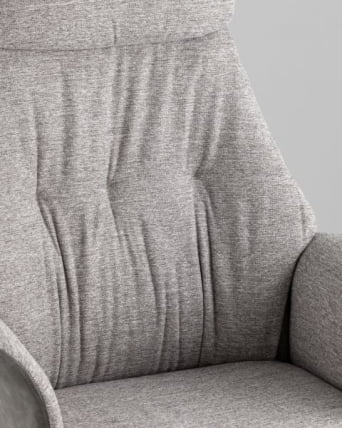 Кресло офисное ТопЧаирс Неома светло-серый экокожа ткань / TopChairs Neoma_7