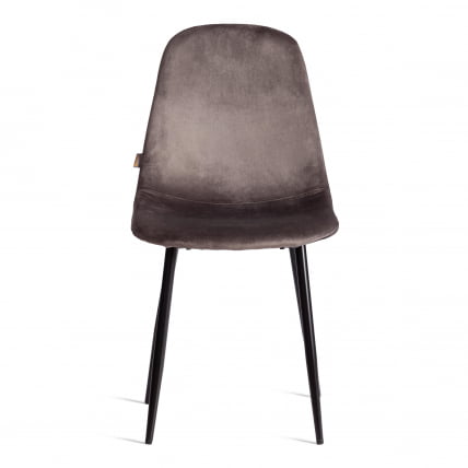 Стул BREEZE (mod. JSC-58) Велюр/металл , 44 х 53 х 86 см, Dark grey (темно-серый) HLR24 / черный_4