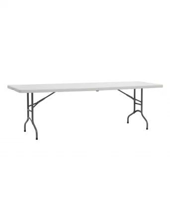 Стол складной пластиковый Кейт 240 чемодан Белый_0