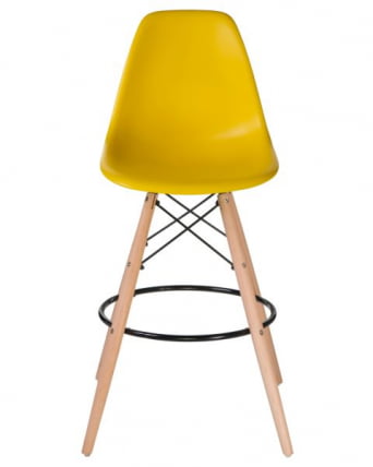 Стул барный ДОБРИН ДСВ БАР (ножки светлый бук, цвет сиденья желтый (Й-01)) 2 шт / DOBRIN DSW BAR (Y-01))_6