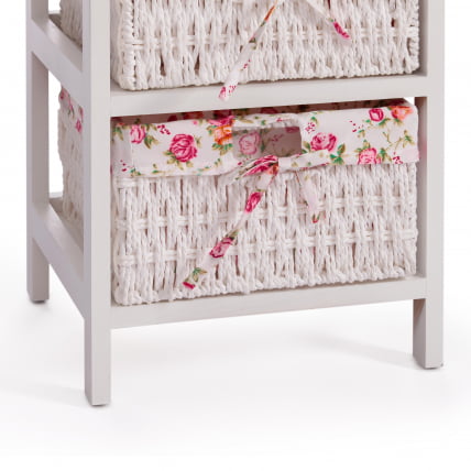 Тумба с 2 корзинами и ящиком Secret De Maison FANTASIE 3 ( mod. 4326 ) Белый_5