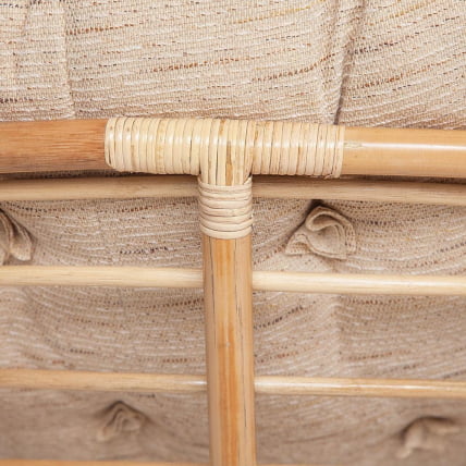 Кресло PAPASAN ECO/ПАПАСАН ЭКО P115-1/SP STD /c подушкой, ремешками/ диаметр подушки 129 см, 115x101x92 см, Natural (натуральный), ткань Старт_6