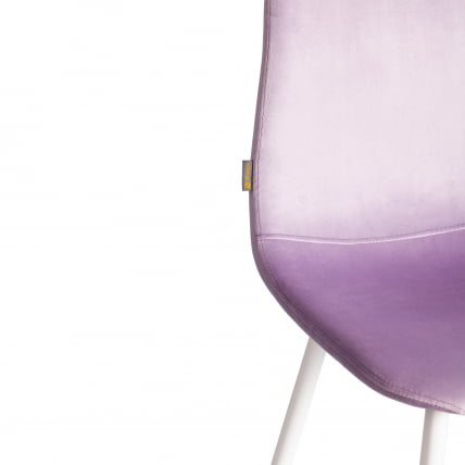 Стул BREEZE (mod. JSC-58) Велюр/металл , 44 х 53 х 86 см, Lavender (лавандовый) HLR26 / белый_7