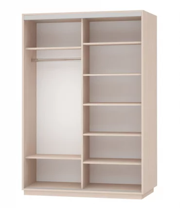 Шкаф-купе двухдверный Экспресс Дуо Экспенс 1600х2200х Белый снег / 1600х2200h_1