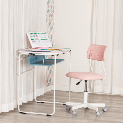 Кресло компьютерное детское Фунни ткань, розовый / Funny_10