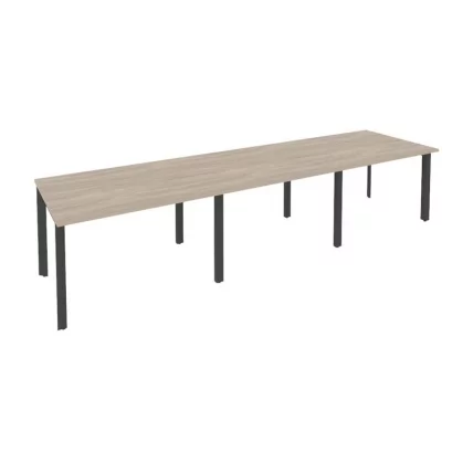 Стол переговорный (3 столешницы) ОНИКС О.МП-ПРГ-3.2 Дуб Аттик/Антрацит / ONIX O.MP-PRG-3.2_0