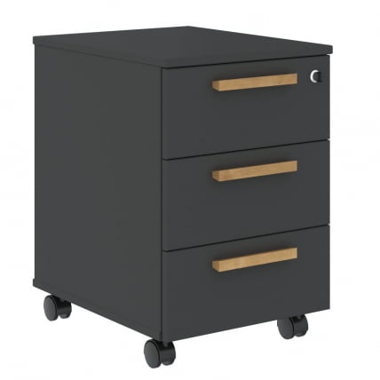 Тумба мобильная Forta FMC-3D Черный графит_0