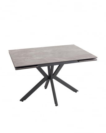 Стол раскладной Мармер 120-180*80*76 см керамика антрацит / Marmer_0