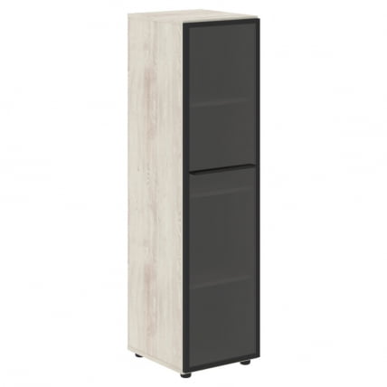 Шкаф колонка со стеклянной дверью LOFTIS LMC 40.2L Сосна Эдмонт_0