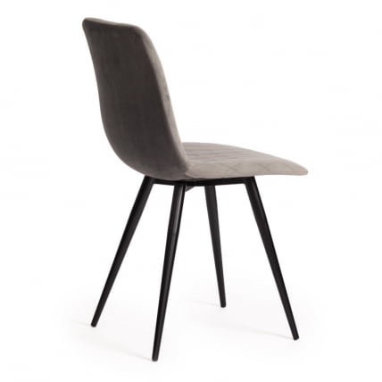 Стул CHILLY X (mod. 7096-1) / 1 шт. в упаковке ткань/металл, 45x53х88 см, высота до сиденья 50 см, серый barkhat 26/черный_2