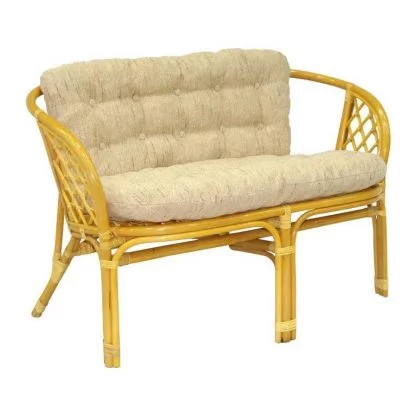 Диван Багама 2х местный, подушки светлые Bahama7 мед_0