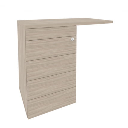 Тумба приставная (TIP-ON) (универсальная л/пр) ONIX O.TPU-4 TIP Дуб Аттик_0