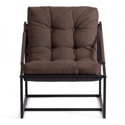 Кресло Charli / Чарли без подлокотника рогожка, коричневый, 3М7-147, 70х70х84 см_8