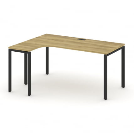 Стол эргономичный левый CONCEPT CN.OSA-002(L) Дуб Винченцо Черный_0