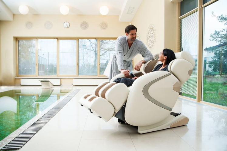 Кресло массажное Hilton 2 CMS-455 cream Хилтон 2 кремовый_14