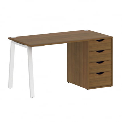 Стол письменный HOME OFFICE VR.SP-3-138.4.A Орех Гварнери/Белый металл_0