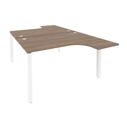Рабочая станция на П-образном м/к ОНИКС О.МП-Д.СА-3 Дуб Аризона/Белый / ONIX O.MP-D.SA-3_0