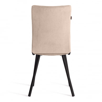Стул обеденный La Rousse велюр, бежевый/черный, 7, 49х50х93_4