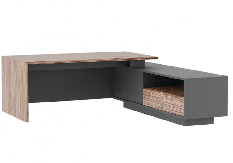 Стол письменный на опорной креденции DALI DLI37210132 Орех Антрацит_0