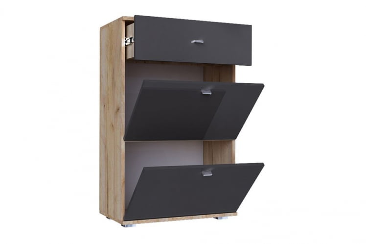 Тумба комбинированная Фиджи ЛД 659.340.000 Дуб золотой Антрацит_1