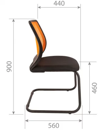 Кресло для посетителей Chairman 699V Черный_4