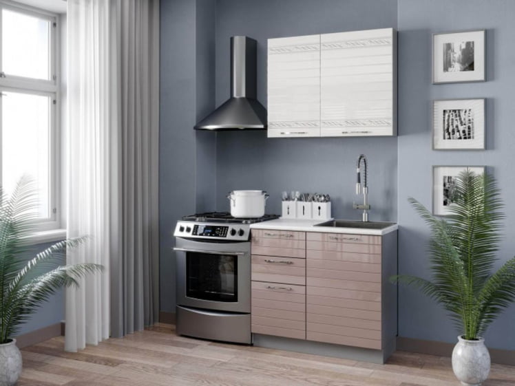 Шкаф кухонный 800 Анастасия ЛД 006.061.000 Белый_1