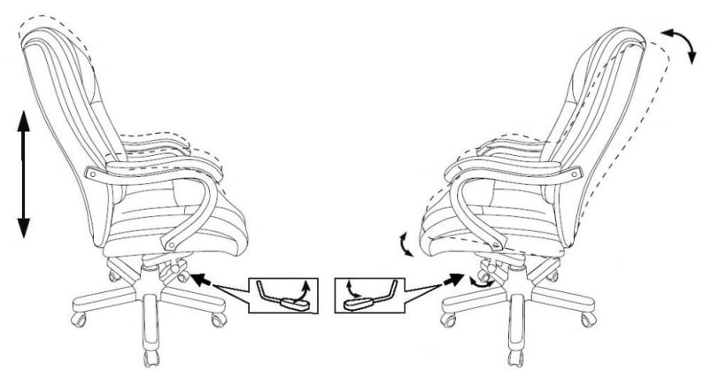 Кресло руководителя Бюрократ T-9926WALNUT/BLACK_6