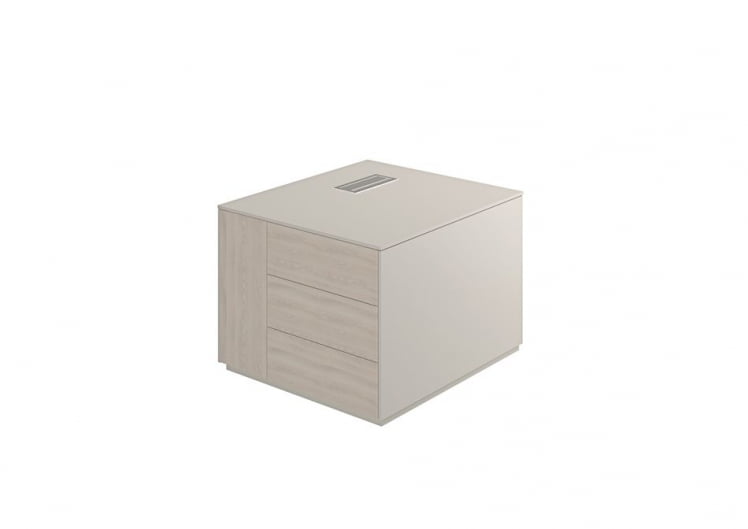 Тумба опорная 800 левая Atlas NZ-0222.GS.YN.L Серый камень Ясень Наварра_0