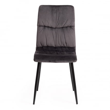 Стул FURLA (mod. 4816) металл/вельвет, 89х56х44см, серый_4