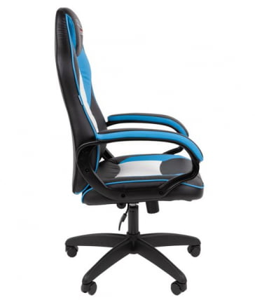 Кресло геймерское CHAIRMAN GAME 16 черный/голубой/белый_2
