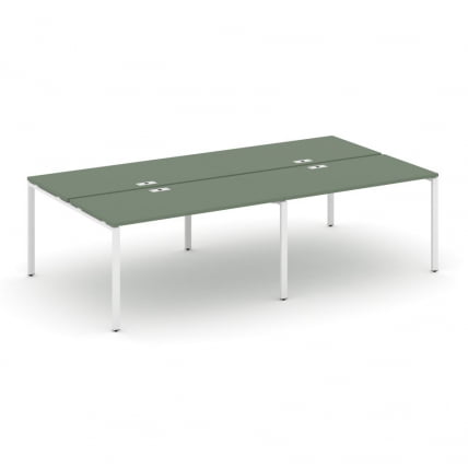 Рабочая станция двухсторонняя на 4 места CONCEPT CN.DRS-008 Кобо Белый_0