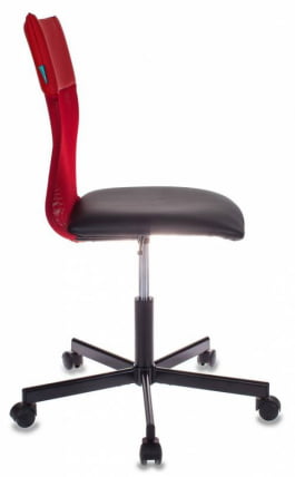 Кресло офисное Бюрократ CH-1399 R+B Красное Черное спинка сетка_2