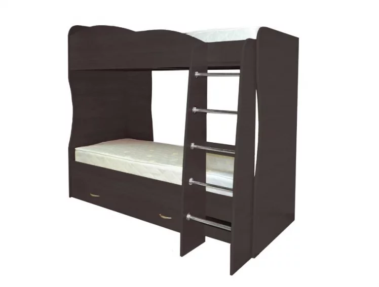 Кровать детская двухъярусная Юниор-2 Венге_0