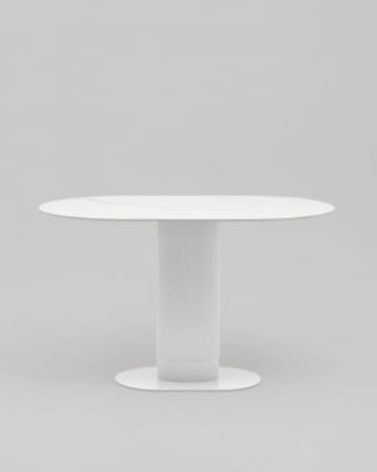 Стол обеденный Мйстерй 130х80 см белый керамика / Mystery_6