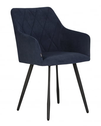Стул обеденный DOBRIN ROBY велюр Catania Dark Blue_0