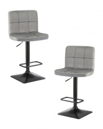 Стул барный ДОБРИН ДОМИНИC (серый велюр (МДЖ9-75)) 2 шт / DOBRIN DOMINIC (MJ9-75))_0