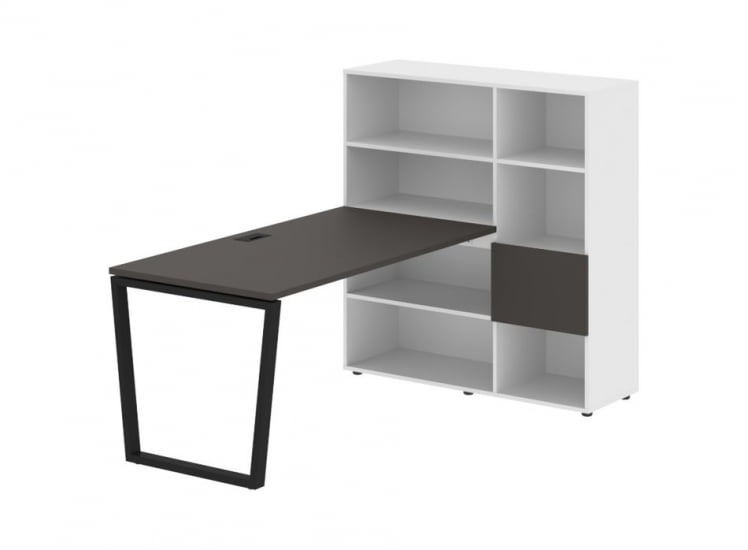 Рабочая станция ЕДИС ЕВРСТ 1215 Мокко Черный Белый / EDIS EVRST_0