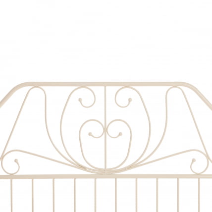 Кровать ERIC Wood slat base металл, 160*200 см (Queen bed), Белый (butter white)_4