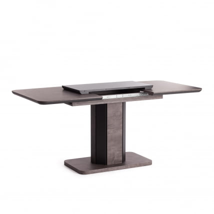 Стол обеденный СКАТ ЛДСП/МДФ, 120-160х80х75 см, Оникс/Графит / SKAT_5