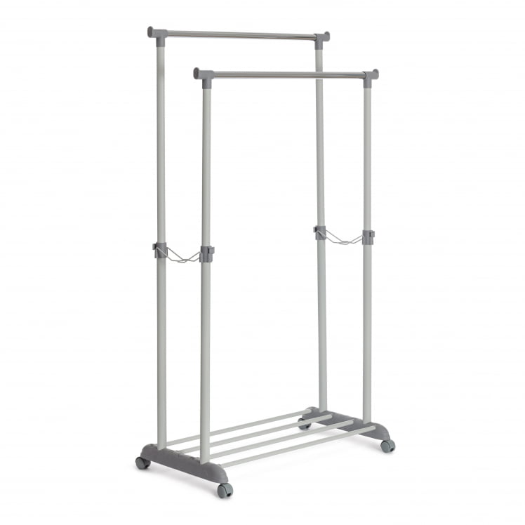 Вешалка ДЖЕТ металл, пластик, 86*44*166 см, темно-серый/светло-серый/хром / JET_0