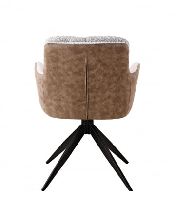 Стул обеденный Валдо светло-серый c бежевой экокожей / Waldo c_4