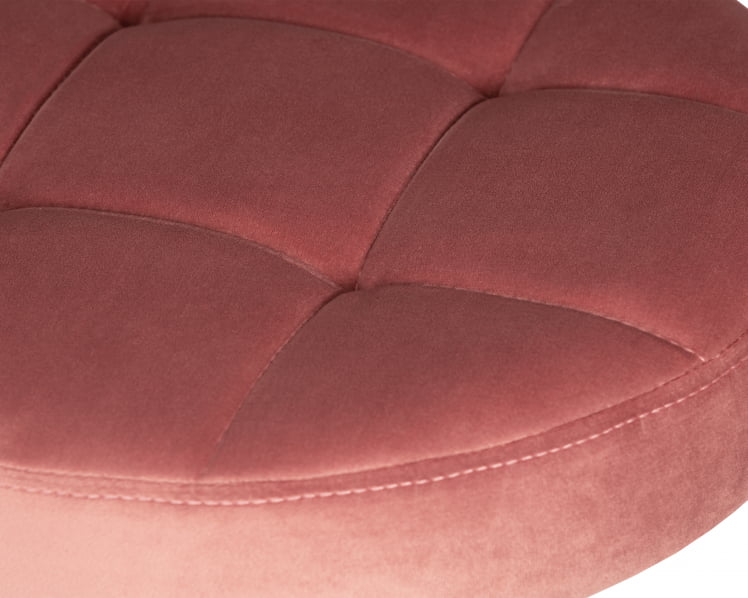 Табурет барный DOBRIN BRUNO GOLD (пудрово-розовый велюр (MJ9-32))_1