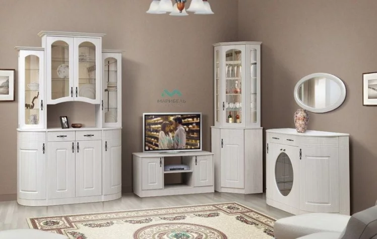 Комодино В-3 Венеция Сандал Белый_1