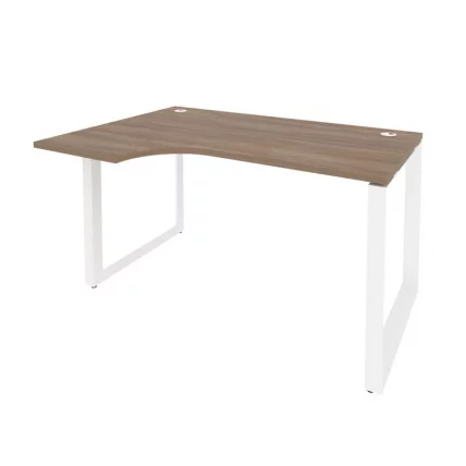 Стол эргономичный левый на О-образном м/к ОНИКС О.МО-СА-2Л Дуб Аризона/Белый / ONIX O.MO-SA-2L_0