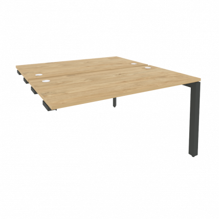 Стол-приставка двойной на П-образном м/к к опорным элем. ОНИКС О.МП-Д.СПР-3.7 Тиквуд Светлый/Антрацит / ONIX O.MP-D.SPR-3.7_0