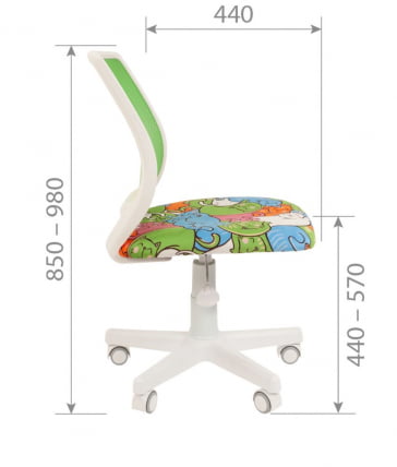 Детское кресло CHAIRMAN KIDS 112 white зоопарк/TW-34_4