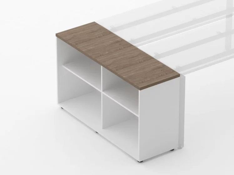 Тумба открытая Deka 9.01.125 Дуб Верцаска/Белый_1